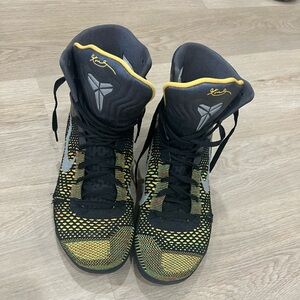 Black and Yellow Athletic Shoes